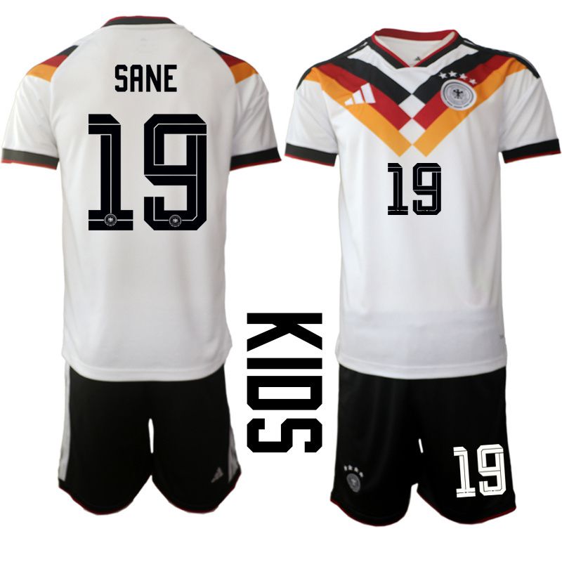 Youth 2026 World Cup National Team Germany home white #19 Soccer Jersey->italy jersey->Soccer Country Jersey